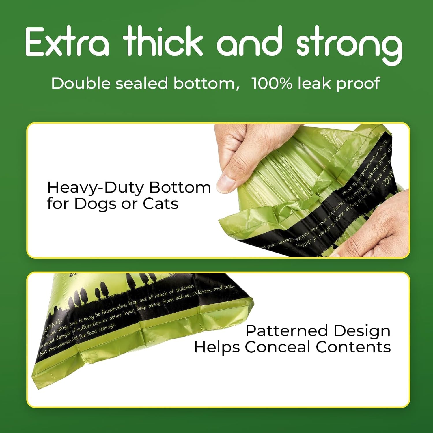 Biodegradable Dog Poop Bags 360 Count Scented, Leak Proof and Extra Thick Waste Bag Refill